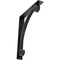 Ekena Millwork Legacy Wrought Iron Bracket, (Triple center brace), Antiqued Pewter 2"W x 12"D x 15"H BKTM02X12X15TLEAPW - alternate 1